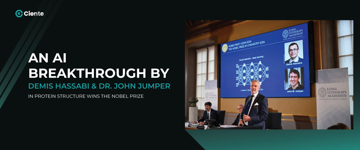 An AI breakthrough by Demis Hassabi & Dr. John Jumper in protein structure wins the Nobel Prize
